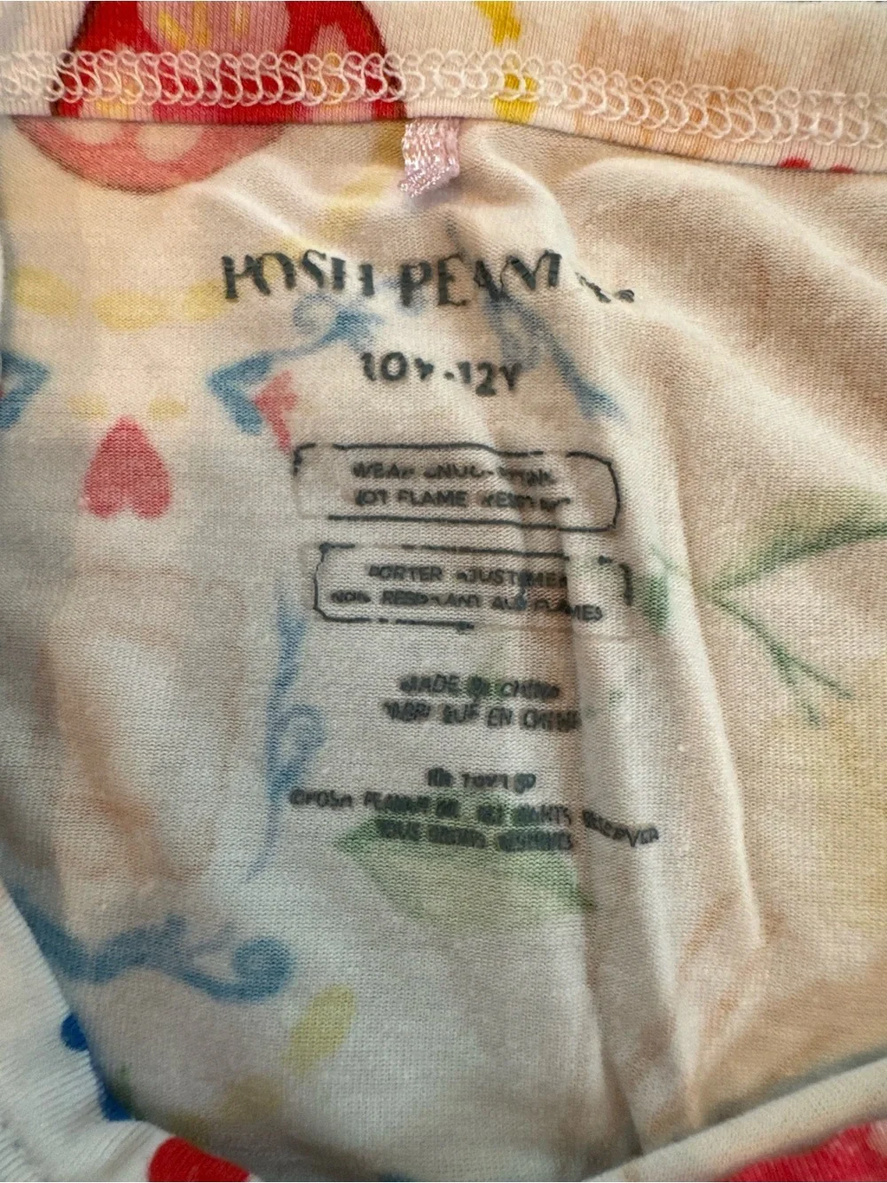 Posh Peanut Mangia matching Pajamas, 10-12Y